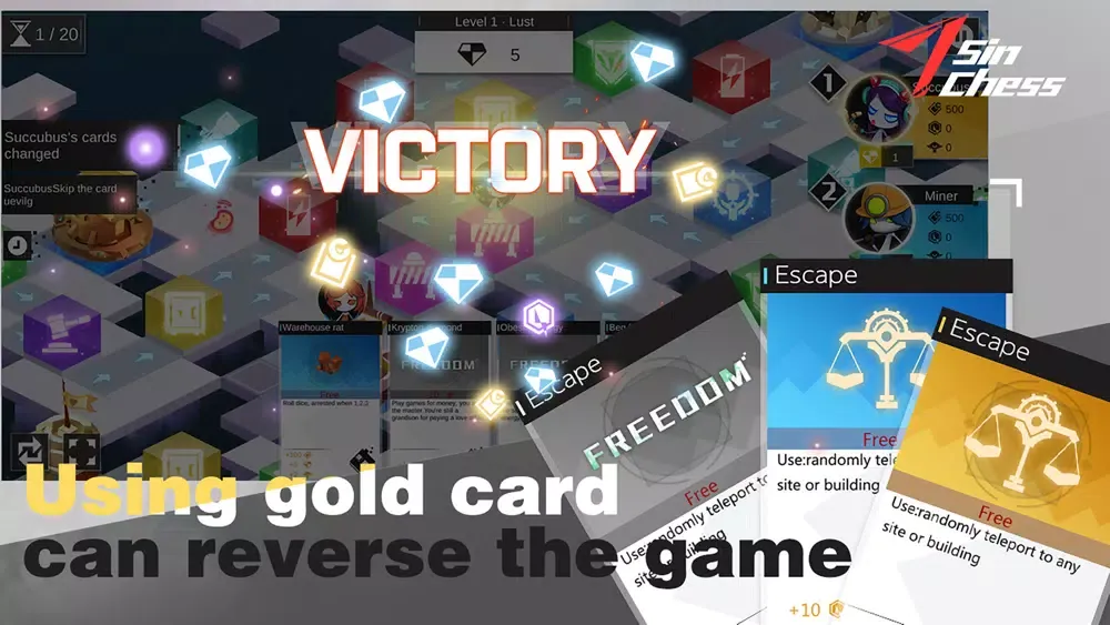 Capturas de tela do Sin Chess-Rougelike MONOPOLY